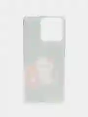 Тёмно-коричневый чехол для Realme C51 / Realme C53 / Реалми С53 / Realme Note 50 силиконовый, с рисунком