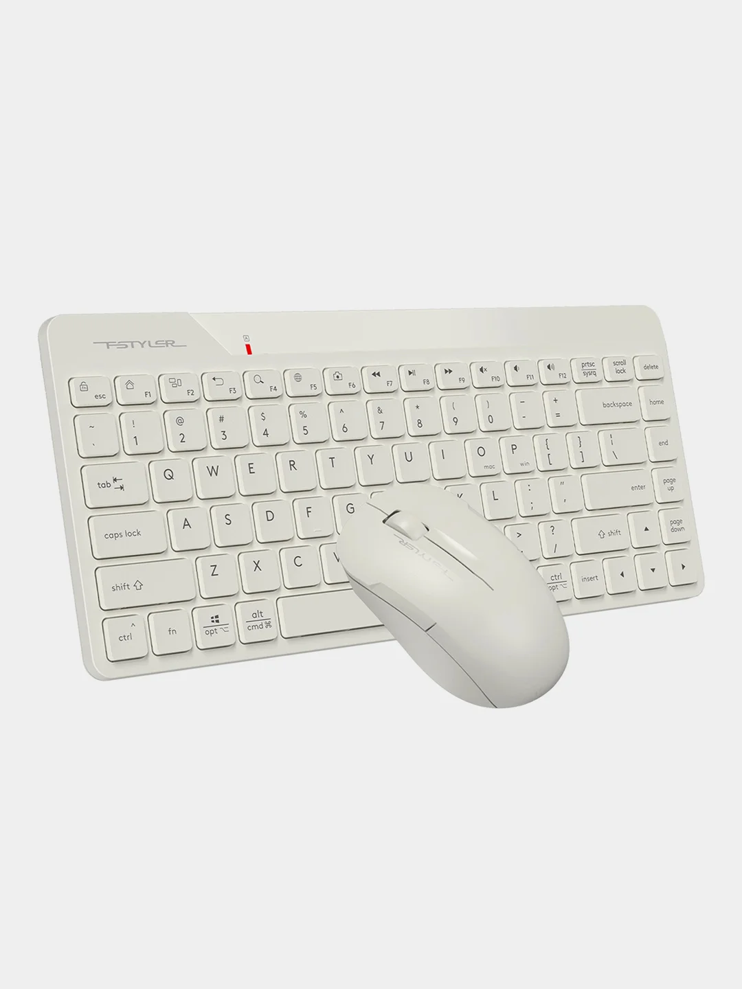 Бежевый набор: клавиатура и мышь A4Tech Fstyler FG2200 Air, Slim, беспроводной