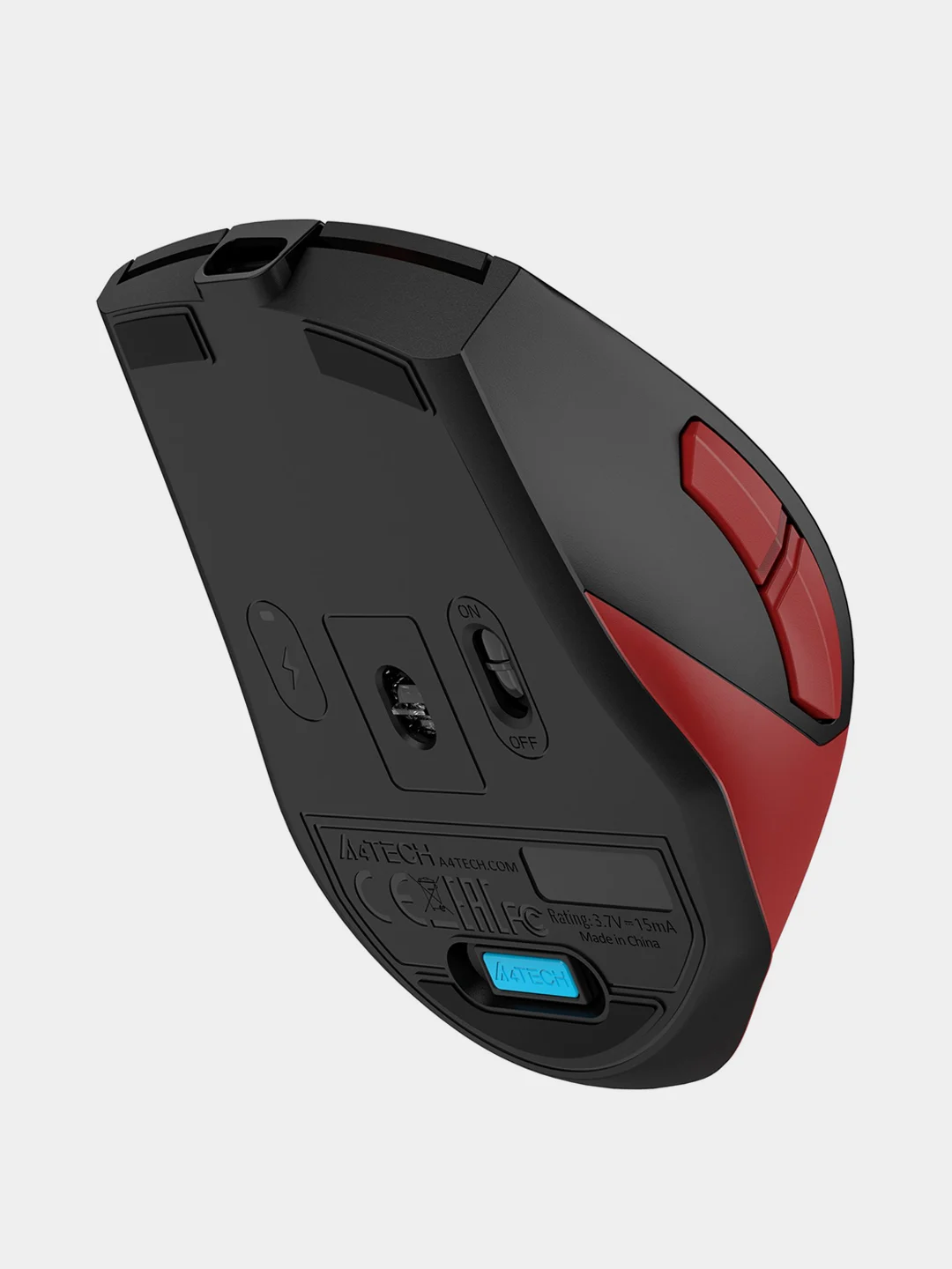 Красный беспроводная мышь A4Tech Fstyler FG45CS Air, 2000 dpi, Radio, 7 кнопок