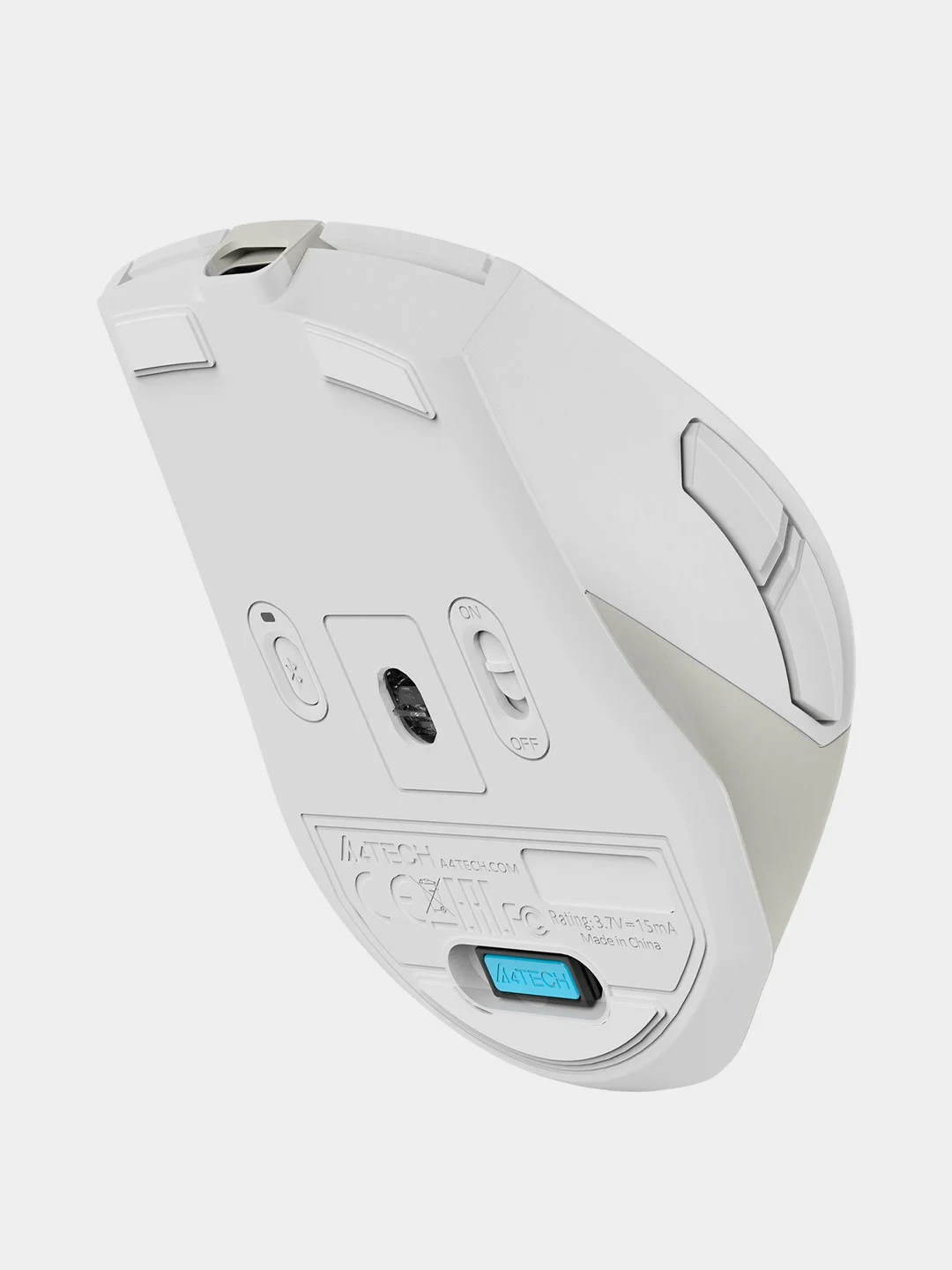 Серебряный беспроводная мышь A4Tech Fstyler FB45CS Air, 2000 dpi, BT/Radio, 7 кнопок