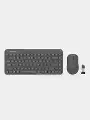Серый набор: клавиатура и мышь A4Tech Fstyler FG3200 Air, Slim, мультимедиа, беспроводной