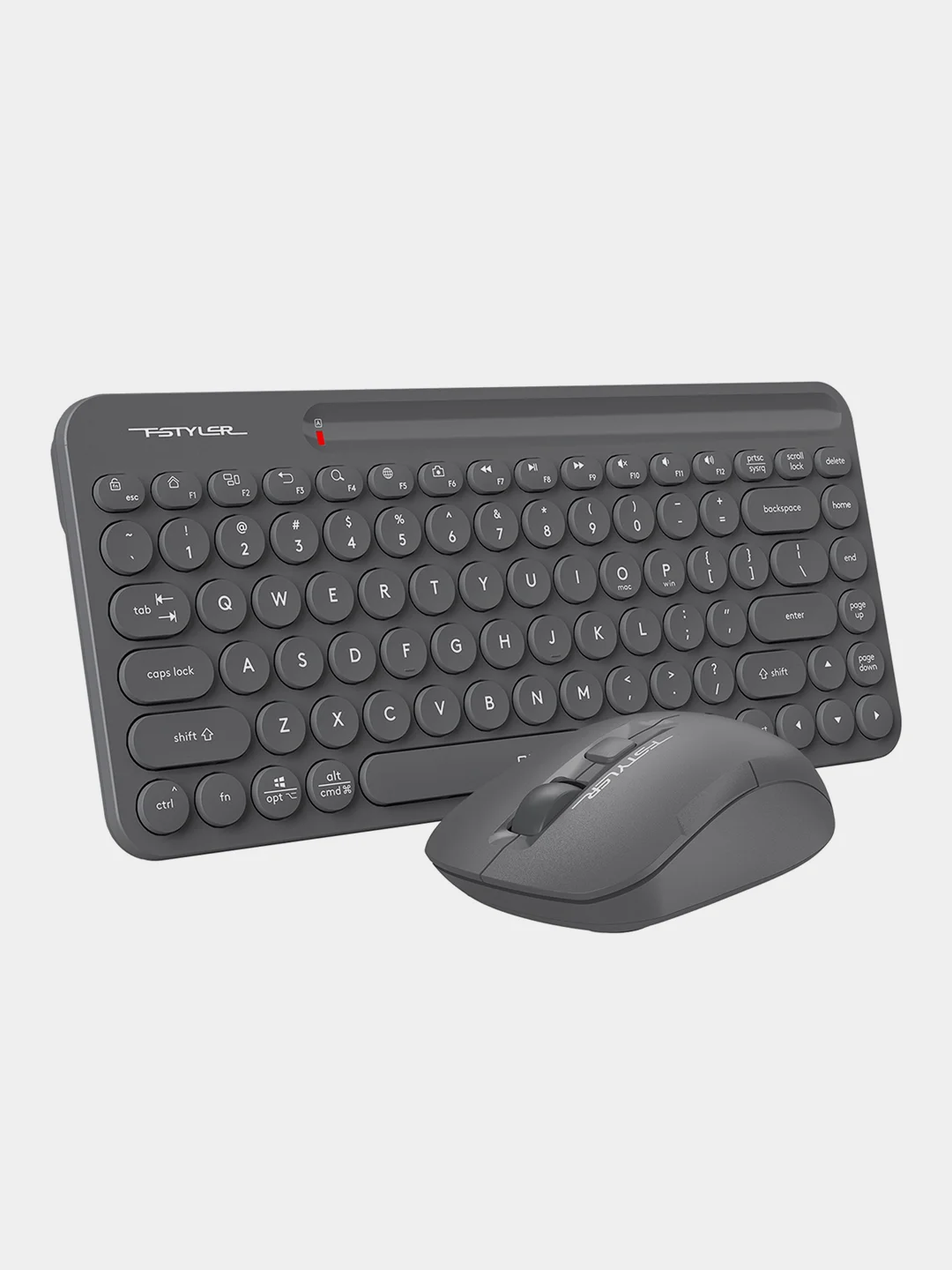 Серый набор: клавиатура и мышь A4Tech Fstyler FG3200 Air, Slim, мультимедиа, беспроводной