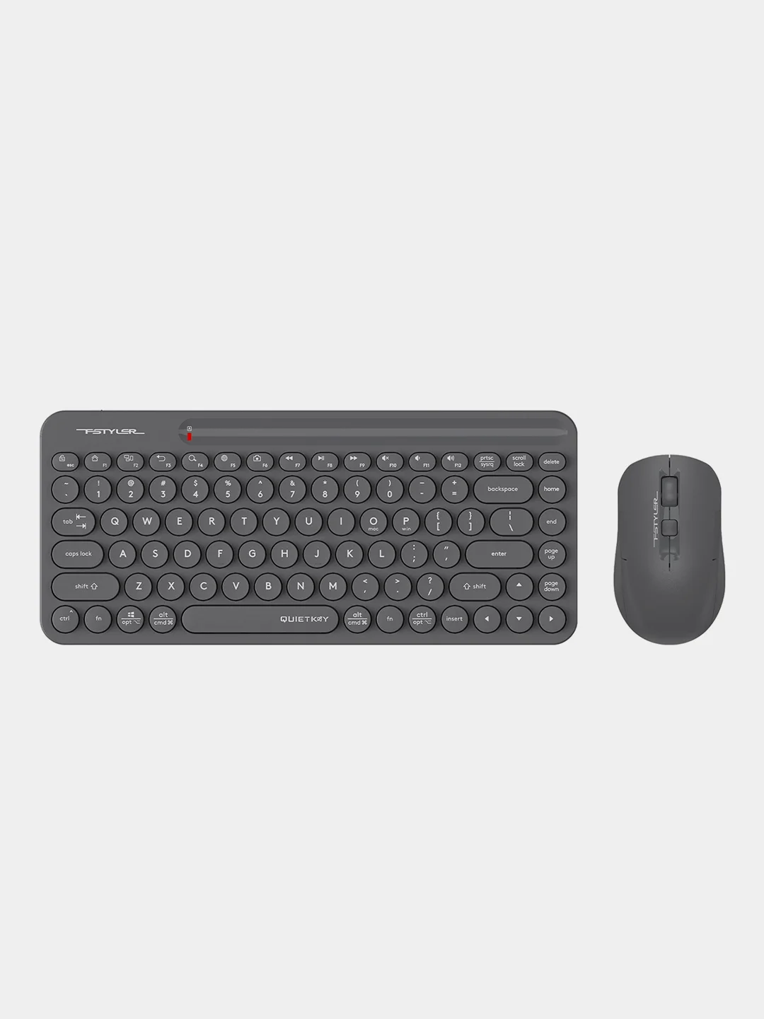 Серый набор: клавиатура и мышь A4Tech Fstyler FG3200 Air, Slim, мультимедиа, беспроводной