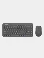 Серый набор: клавиатура и мышь A4Tech Fstyler FG3200 Air, Slim, мультимедиа, беспроводной