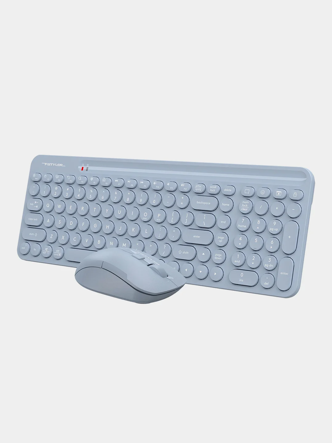 Голубой набор: клавиатура и мышь A4Tech Fstyler FG3300 Air, Slim, мультимедиа, беспроводной
