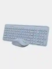 Голубой набор: клавиатура и мышь A4Tech Fstyler FG3300 Air, Slim, мультимедиа, беспроводной
