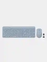 Голубой набор: клавиатура и мышь A4Tech Fstyler FG3300 Air, Slim, мультимедиа, беспроводной