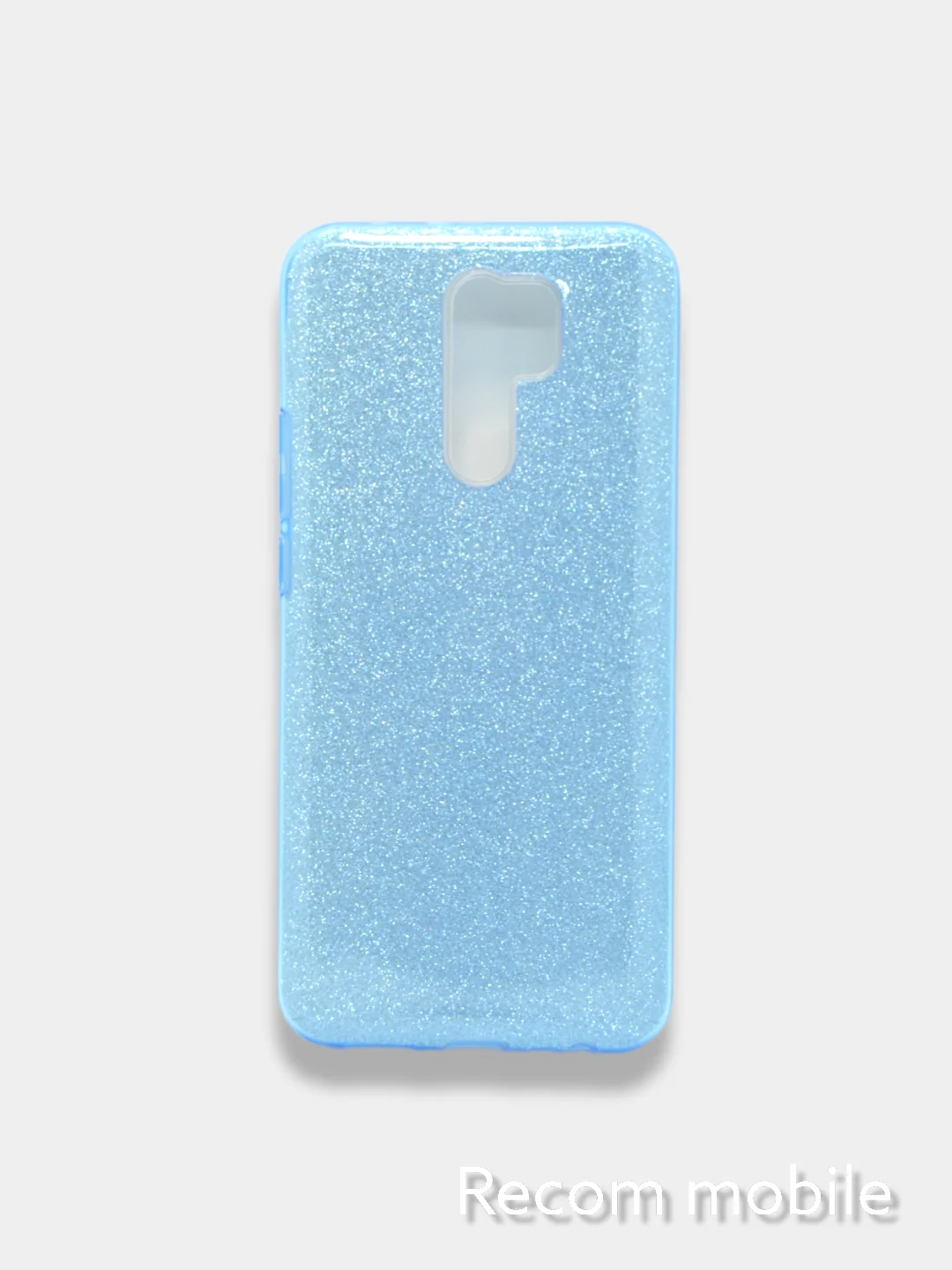 Угольный чехол блестящий Xiaomi Redmi 9 накладка c блёстками Редми 9