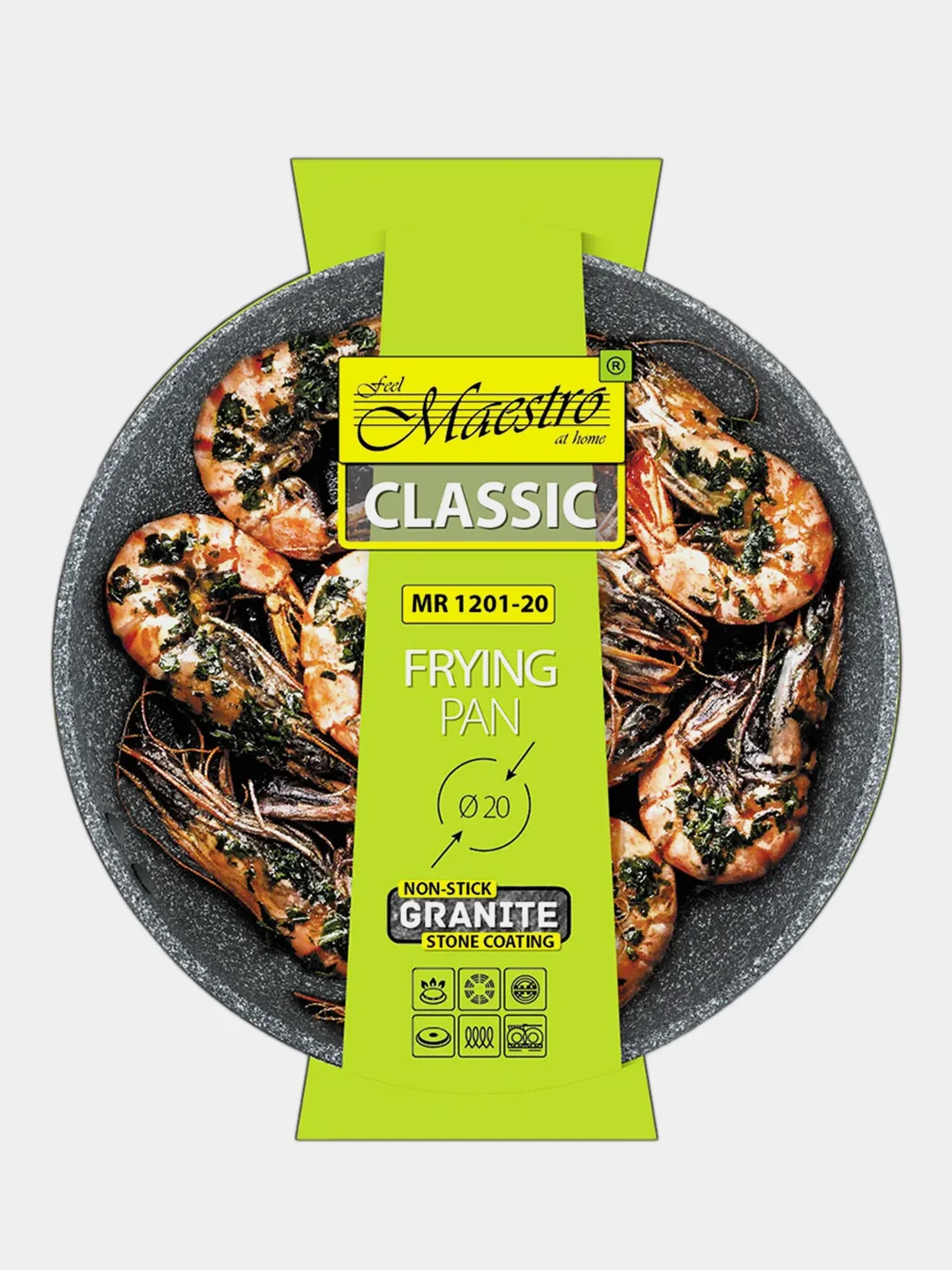 Глубокая сковорода feel Maestro Frying Pan MR-1201-24, 24 см