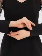 Черный платье вечернее, праздничное