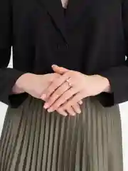 Розовый открытое кольцо на Новый Год "Бантик"
