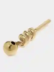 Бронзовый курительная трубка стеклянная, спираль, 14 см