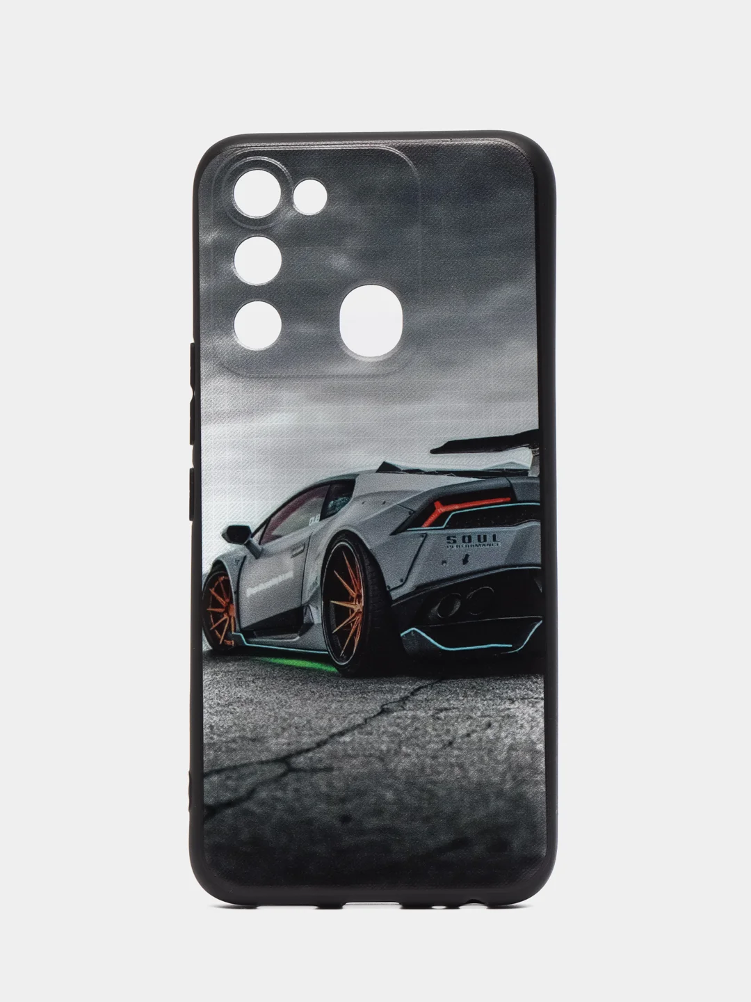 Хром чехол силиконовый на Tecno Spark 8C и Tecno Go 2022 (Текно Спарк 8С и Текно Го 2022)
