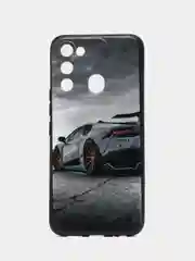 Хром чехол силиконовый на Tecno Spark 8C и Tecno Go 2022 (Текно Спарк 8С и Текно Го 2022)