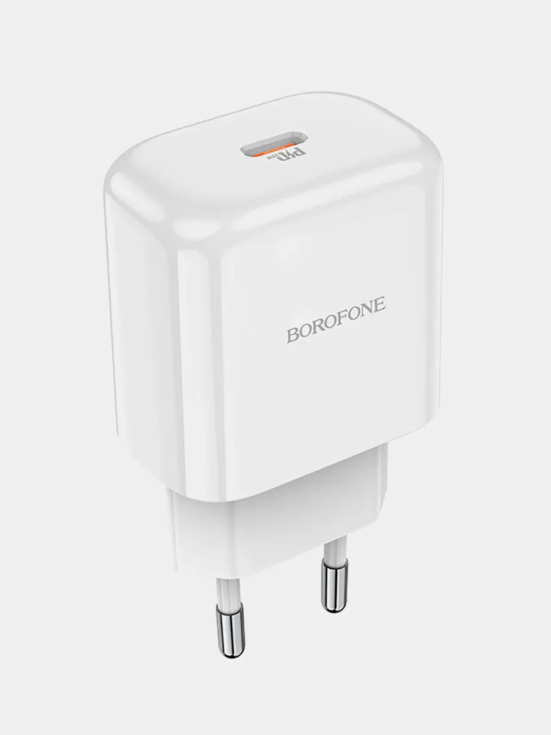 USB-C Зарядное устройство BOROFONE BN3 Premium с быстрой зарядкой PD 20W, белый