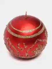 Красный набор из 2 Новогодних свечей