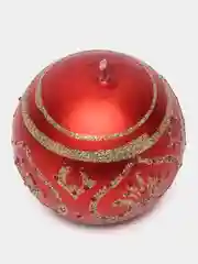 Красный набор из 2 Новогодних свечей