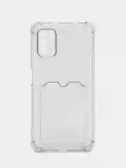 Силиконовый чехол для Xiaomi Poco M3 (Сяоми Поко М3), прозрачный, с карманом