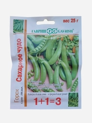 Семена Горох "Сахарное чудо 1+1", Гавриш, 25 г