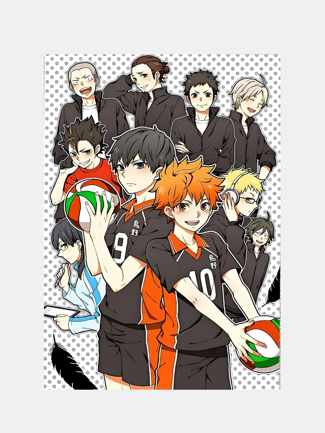 Золотой плакат аниме Волейбол, Хантер Х Хантер, Haikyuu, Hunter x Hunter