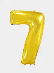Шар фольгированный цифра, золото