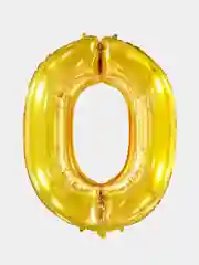 Шар фольгированный цифра, золото