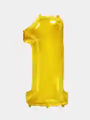 Шар фольгированный цифра, золото