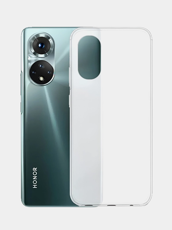 Чехол для Honor 50 / Honor 50 Lite / Honor X8 прозрачный, 1 мм, силиконовый
