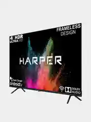 Телевизор Smart TV HARPER 50U770TS, диагональ экрана 50" Frameless 4K HDR, гарантия 2 года