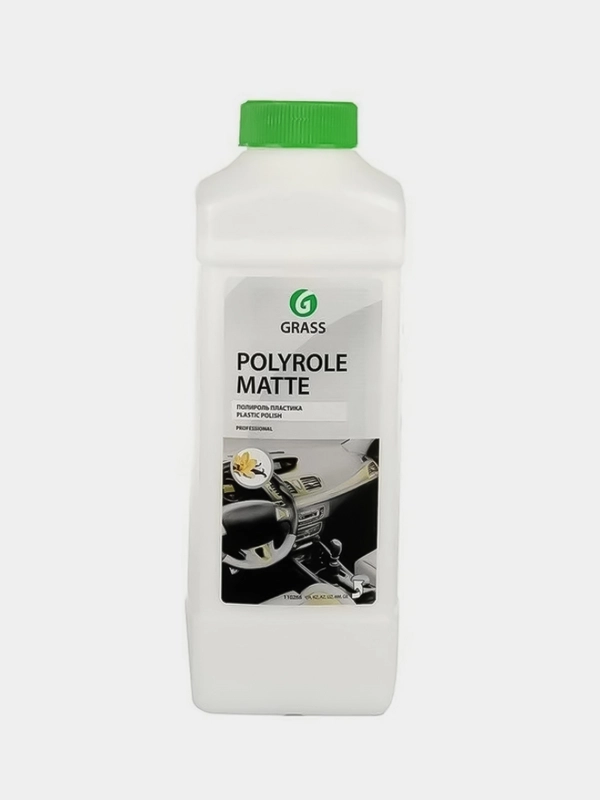 Полироль-очиститель пластика Grass Polyrole Matte, матовый блеск, с ароматом ванили, 1л