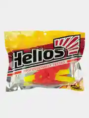 Приманка, твистер Helios Din Acid lemon & Red, 3,11"*7,9 см, виброхвост