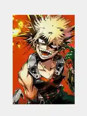 Индиго плакаты аниме Атака Титанов, Моя геройская академия. Atack on Titan, Boku no Hero academia