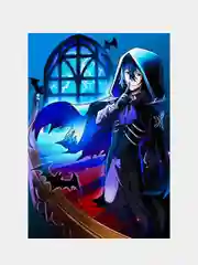 Белый плакат аниме Бродячие псы, Блич, Bungou stray dogs, Bleach