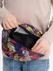 Тёмно-розовый сумка бананка детская, унисекс