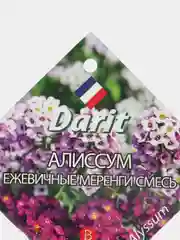 Семена цветов Алиссум "Ежевичные меренги", О, DARIT 0,2 г