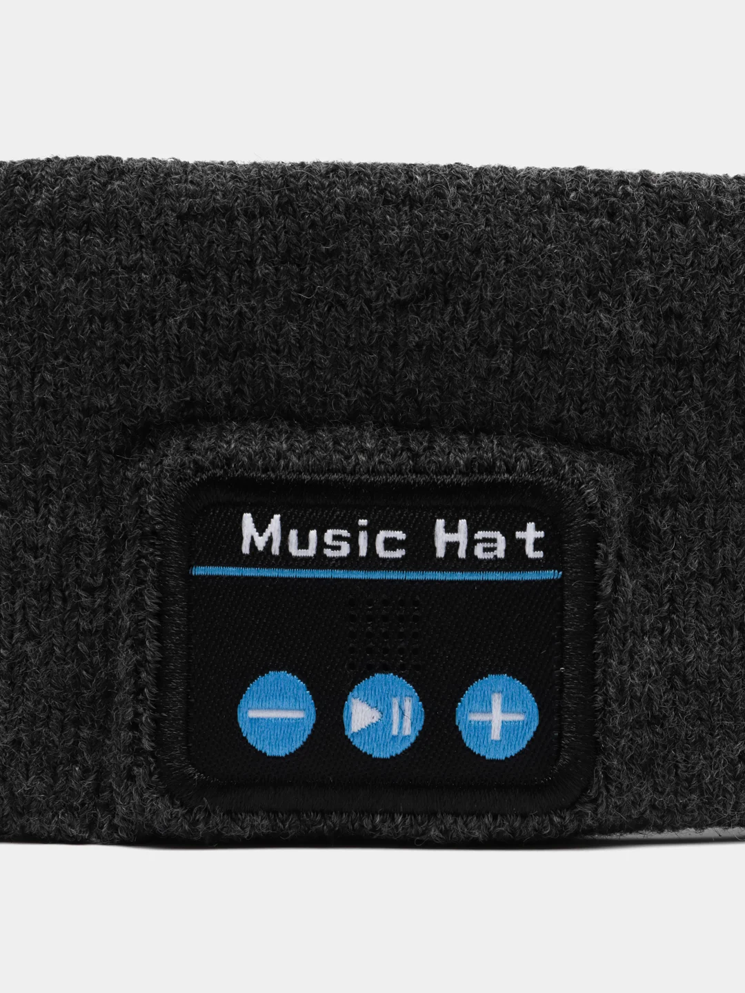 Серый спортивная повязка с Bluetooth (блютуз) наушниками на голову, фитнес повязка, маска для сна