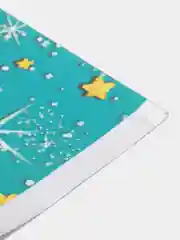 Вишнёвый пакеты новогодние, фольгированные, подарочные, 5 штук в наборе, 6 видов