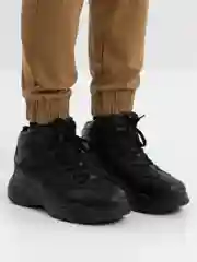 Черный мужские кроссовки, зимние, с мехом