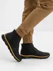 Черный ботинки зимние мужские Rieker из натуральной кожи