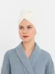 Белый полотенце,чалма, тюрбан для волос из микрофибры