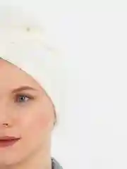 Белый полотенце,чалма, тюрбан для волос из микрофибры