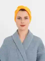 Оранжевый полотенце из микрофибры, для сушки волос