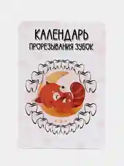Оранжевый календарь прорезывания зубов