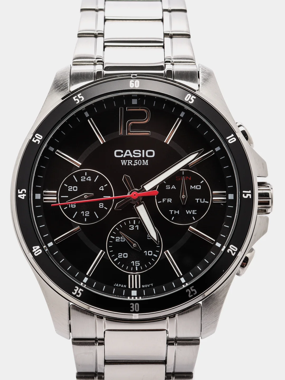 Серебряный часы наручные Casio MTP-1374