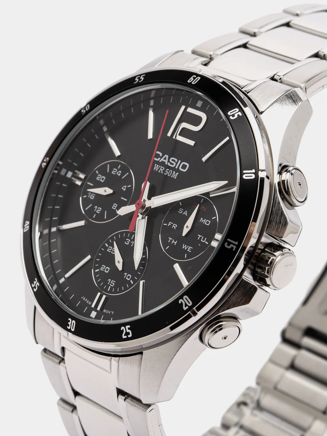 Серебряный часы наручные Casio MTP-1374