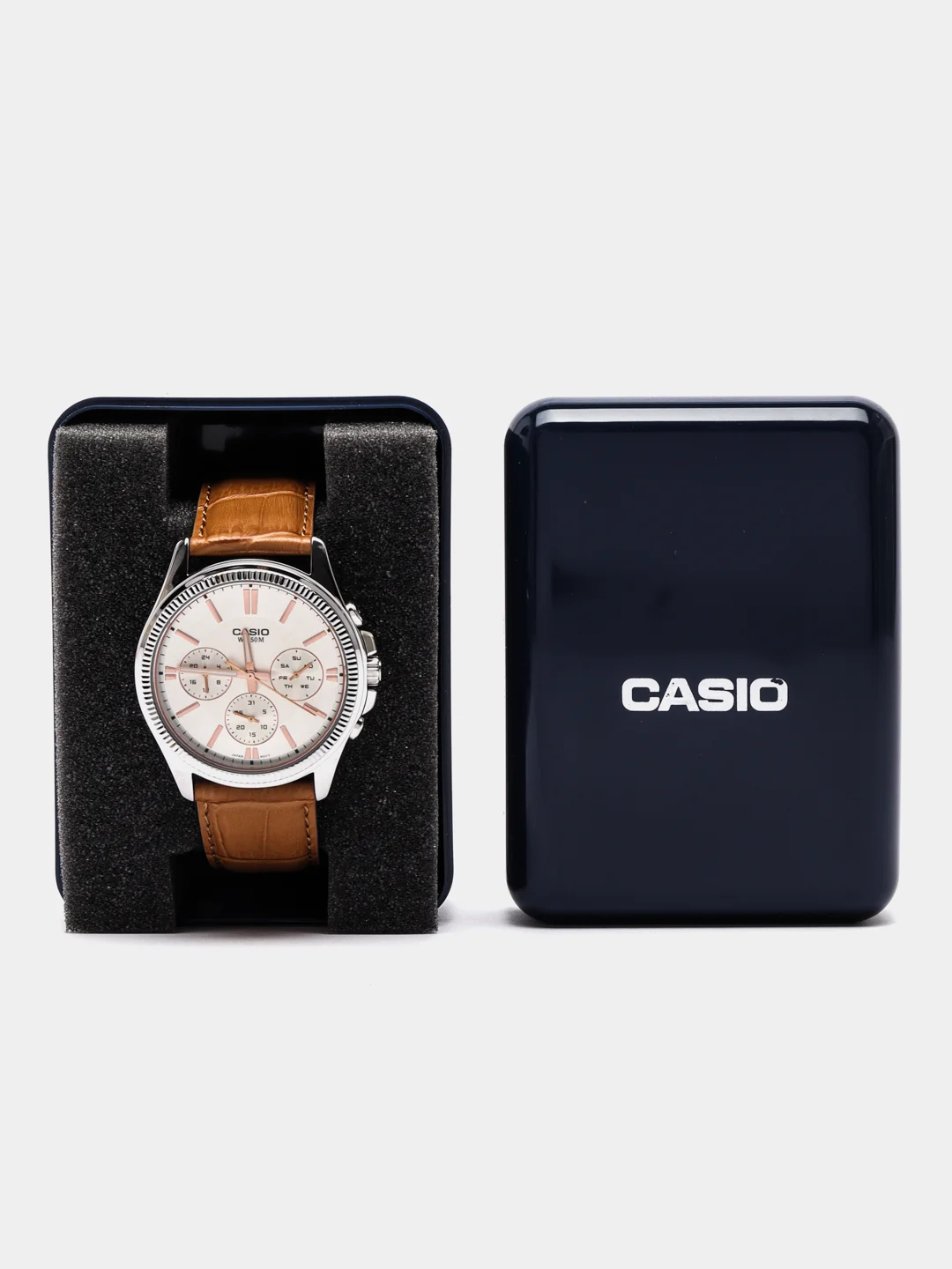 Светло-оранжевый часы наручные CASIO MTP-1375
