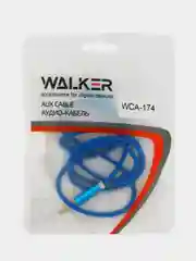 Синий aux кабель 3,5 х 3,5 мм WALKER WCA-174