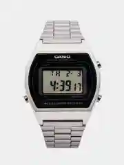 Серебряный часы наручные электронные Casio Vintage B640 / LW-204