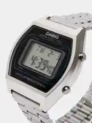 Серебряный часы наручные электронные Casio Vintage B640 / LW-204