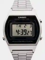Серебряный часы наручные электронные Casio Vintage B640 / LW-204